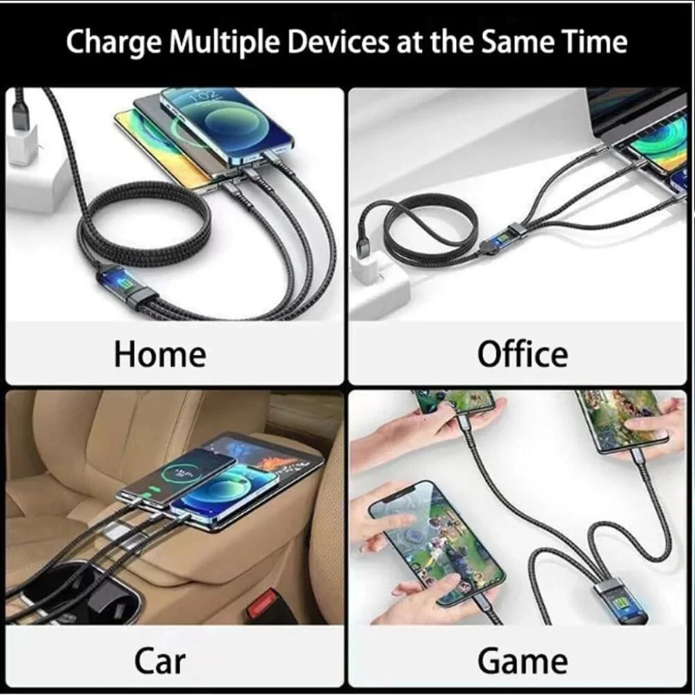 Super Fast Charging 3-in-1 Data Cable